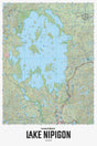 Lake Nipigon ON - Wall Map - Backroad Maps