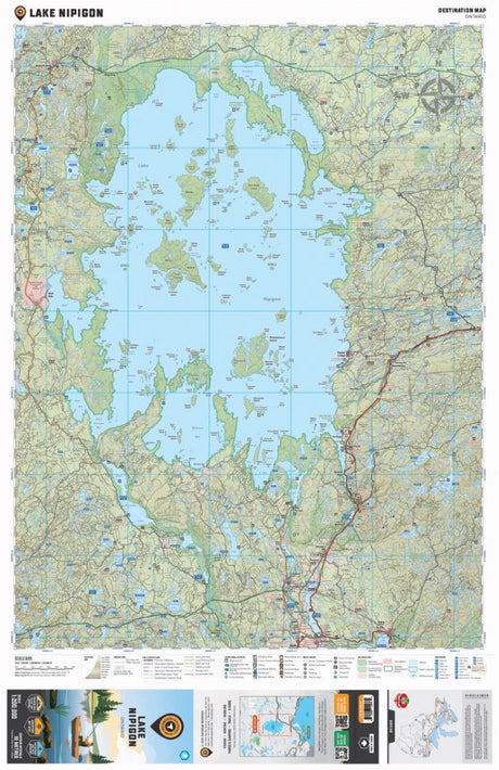 Lake Nipigon Ontario - Destination Map - Backroad Maps