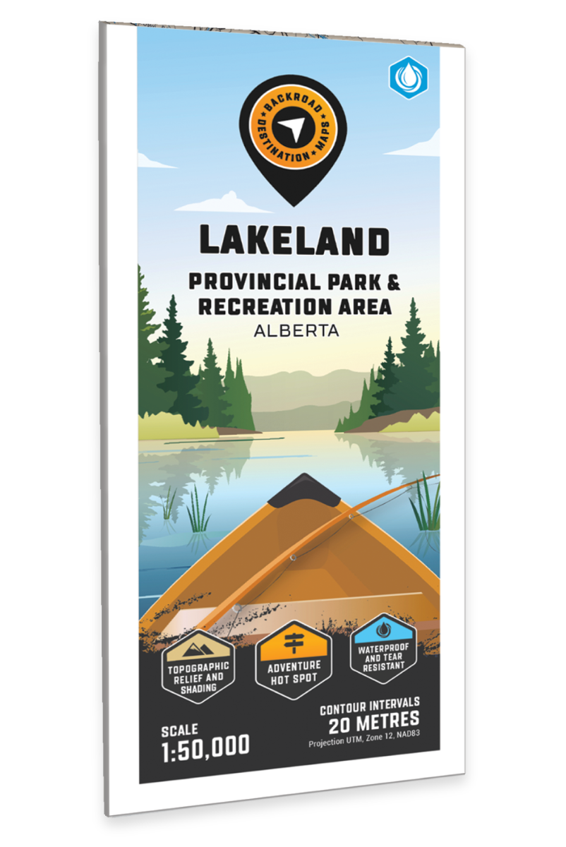 Lakeland Provincial Recreation Area Alberta - Destination Map - Backroad Maps