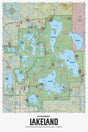 Lakeland Provincial Recreation Area Alberta - Wall Map - Backroad Maps