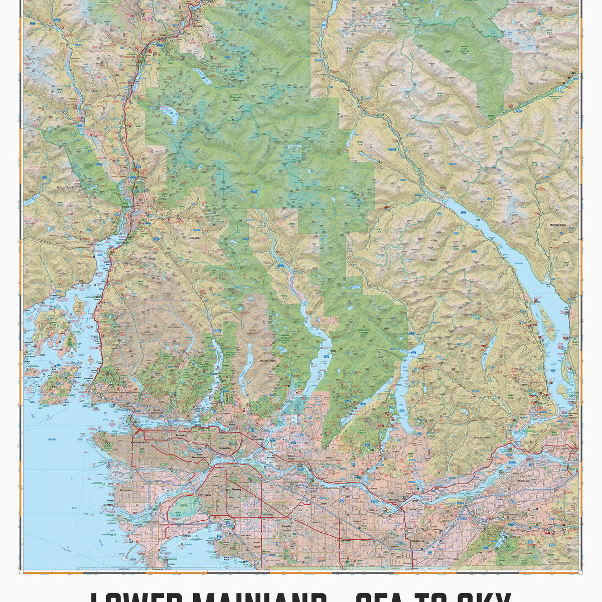 Lower Mainland Sea to Sky Map