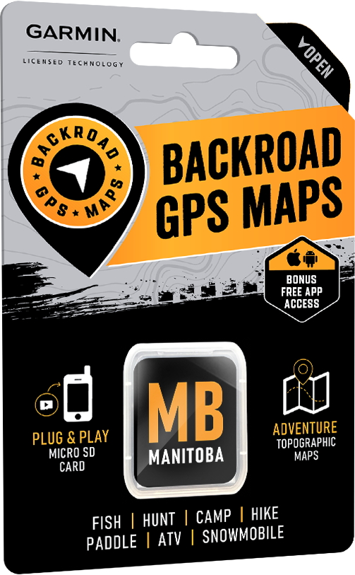 Manitoba GPS Maps 2027 Garmin GPS map product
