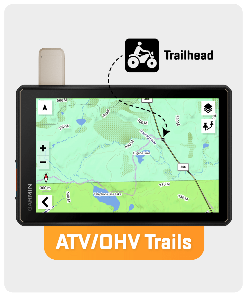 Manitoba GPS Maps recreation and geographic features