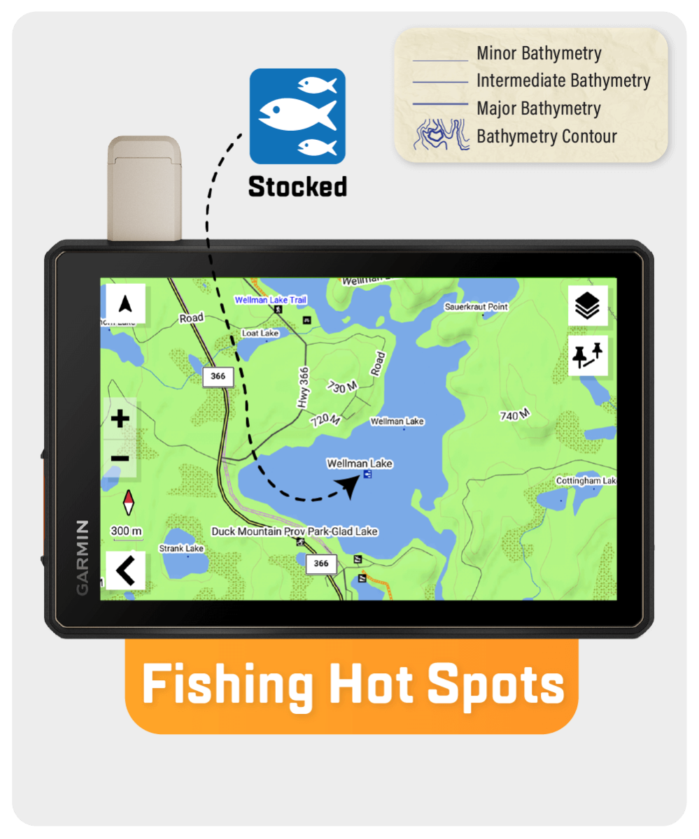 Manitoba GPS Maps backroad navigation map