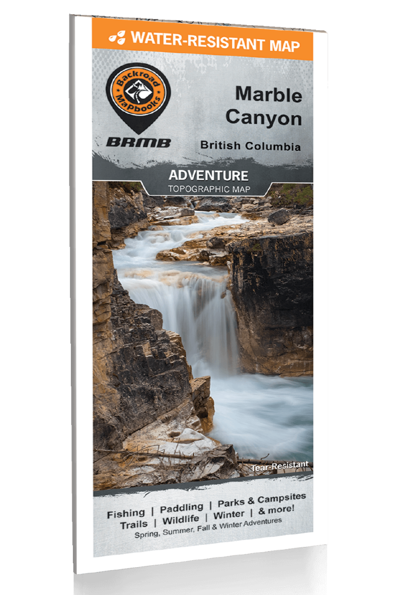 Marble Canyon (Kootenay National Park, BC) - Destination Map - Backroad Maps