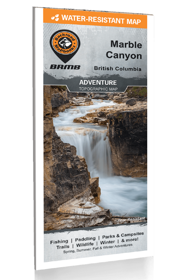 Marble Canyon (Kootenay National Park, BC) - Destination Map - Backroad Maps