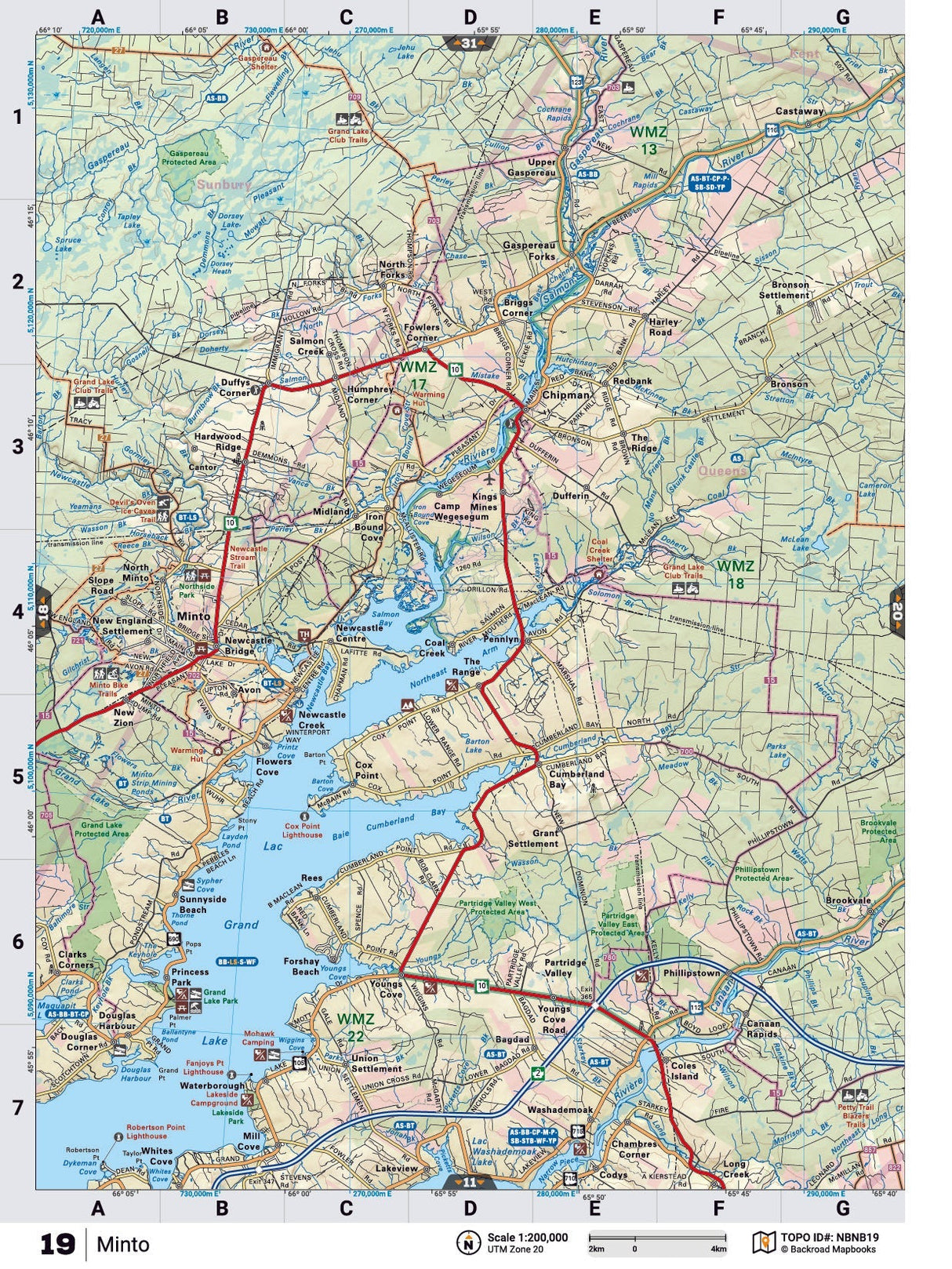 NBNB19 TOPO Map - Minto - Backroad Maps