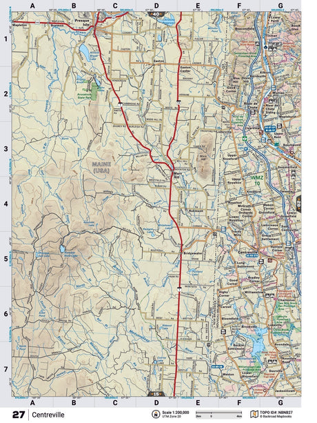 NBNB27 Wall Map - Centreville - Backroad Maps