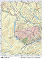 NBNB49 Wall Map - Glasier Lake - Backroad Maps