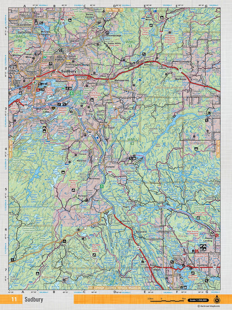 NEON11 TOPO Map - Sudbury - Backroad Maps