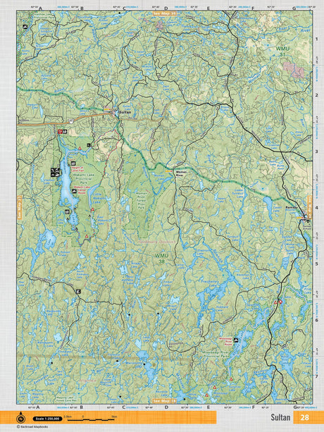 NEON28 TOPO Map - Sultan - Backroad Maps