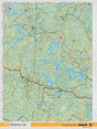 NEON37 Wall Map - Windermere Lake - Backroad Maps