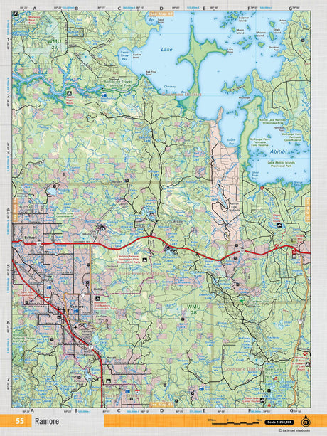 NEON55 TOPO Map - Ramore - Backroad Maps