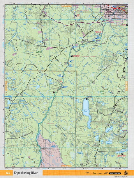 NEON63 TOPO Map - Kapuskasing River - Backroad Maps