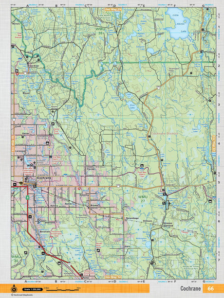 NEON66 TOPO Map - Cochrane - Backroad Maps