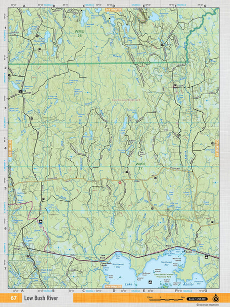 NEON67 TOPO Map - Low Bush River - Backroad Maps