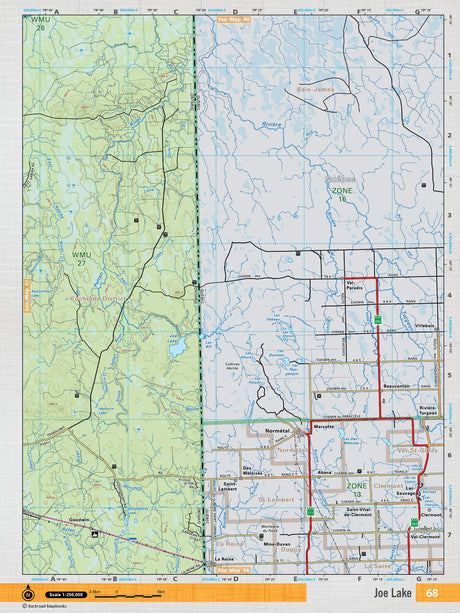 NEON68 TOPO Map - Joe Lake - Backroad Maps