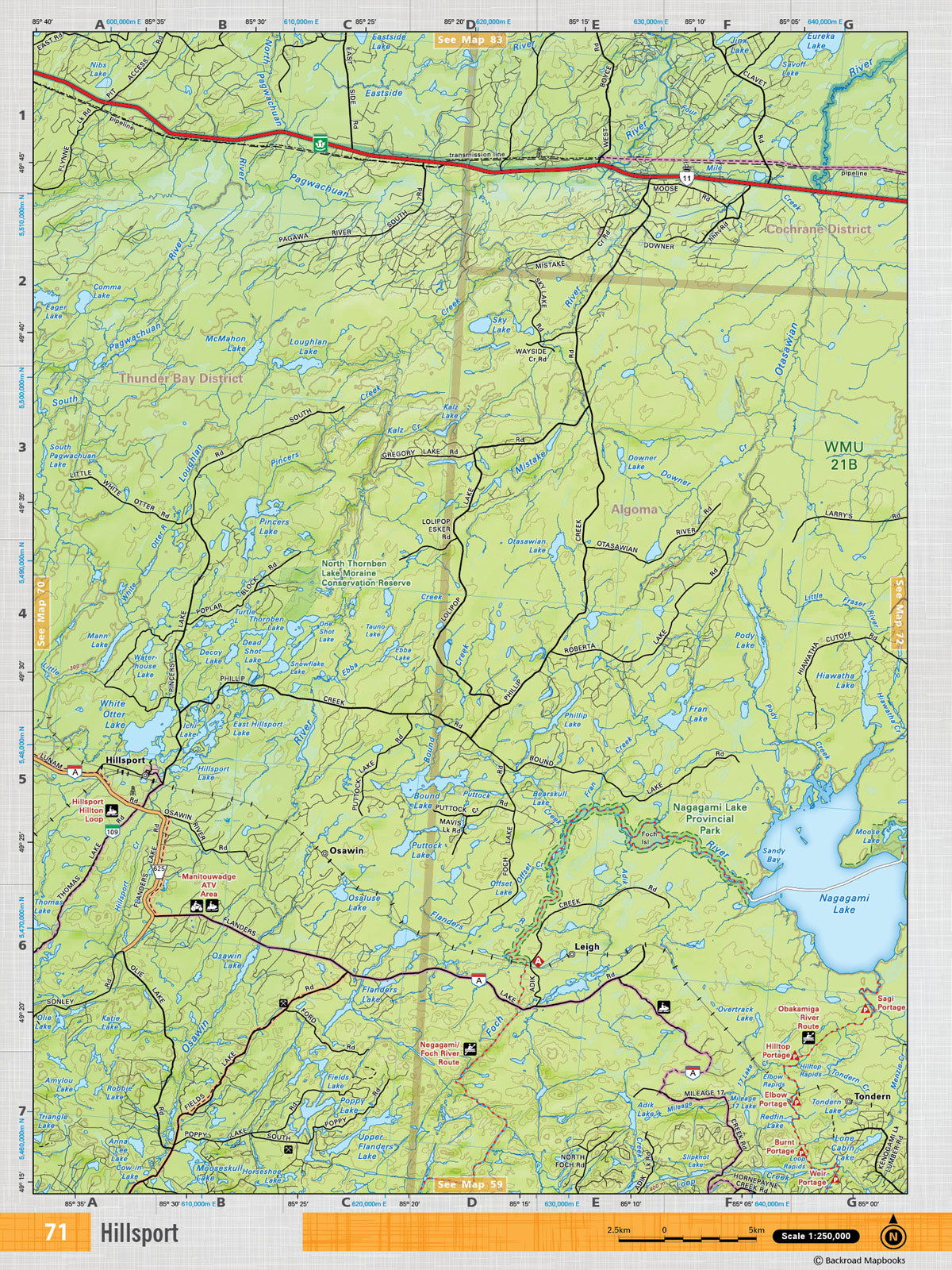 NEON71 TOPO Map - Hillsport - Backroad Maps