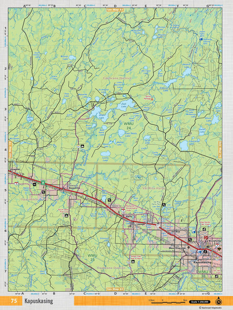 NEON75 TOPO Map - Kapuskasing - Backroad Maps