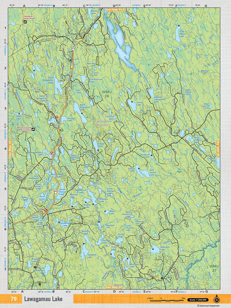 NEON79 TOPO Map - Lawagamau Lake - Backroad Maps