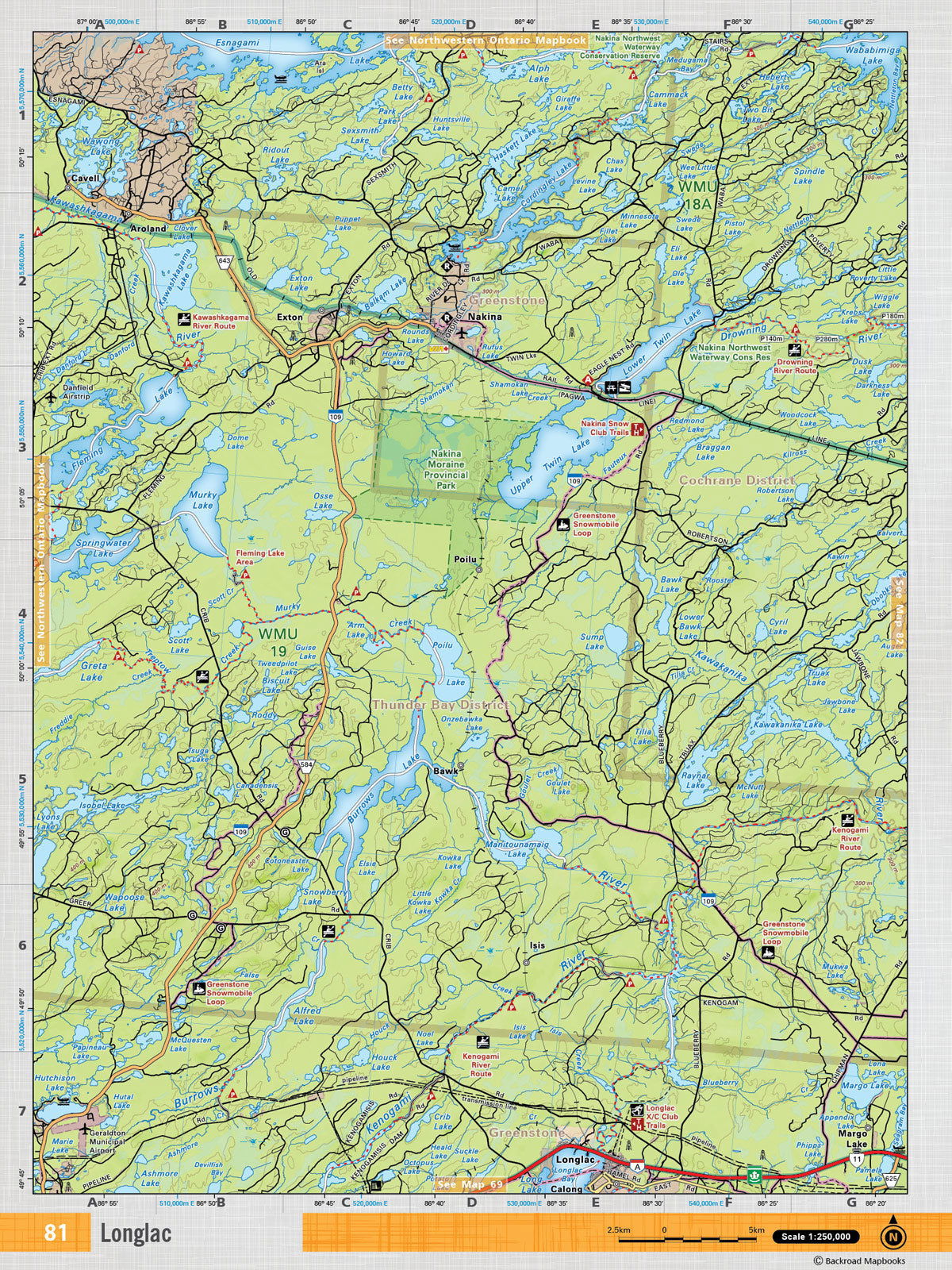 NEON81 TOPO Map - Longlac - Backroad Maps