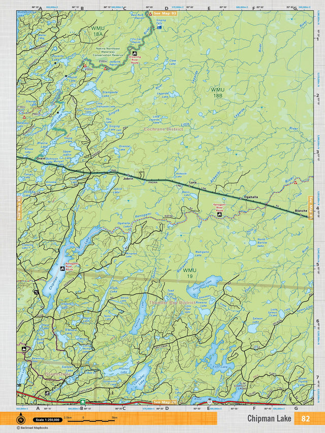 NEON82 TOPO Map - Chipman Lake - Backroad Maps