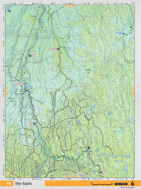 NEON89 TOPO Map - Otter Rapids - Backroad Maps