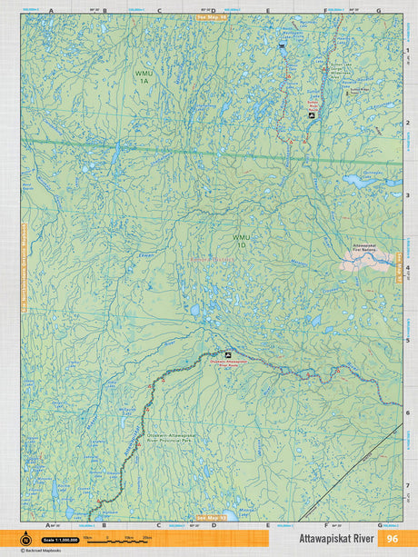 NEON96 TOPO Map - Attawapiskat River - Backroad Maps