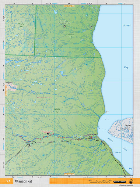 NEON97 TOPO Map - Attawapiskat - Backroad Maps