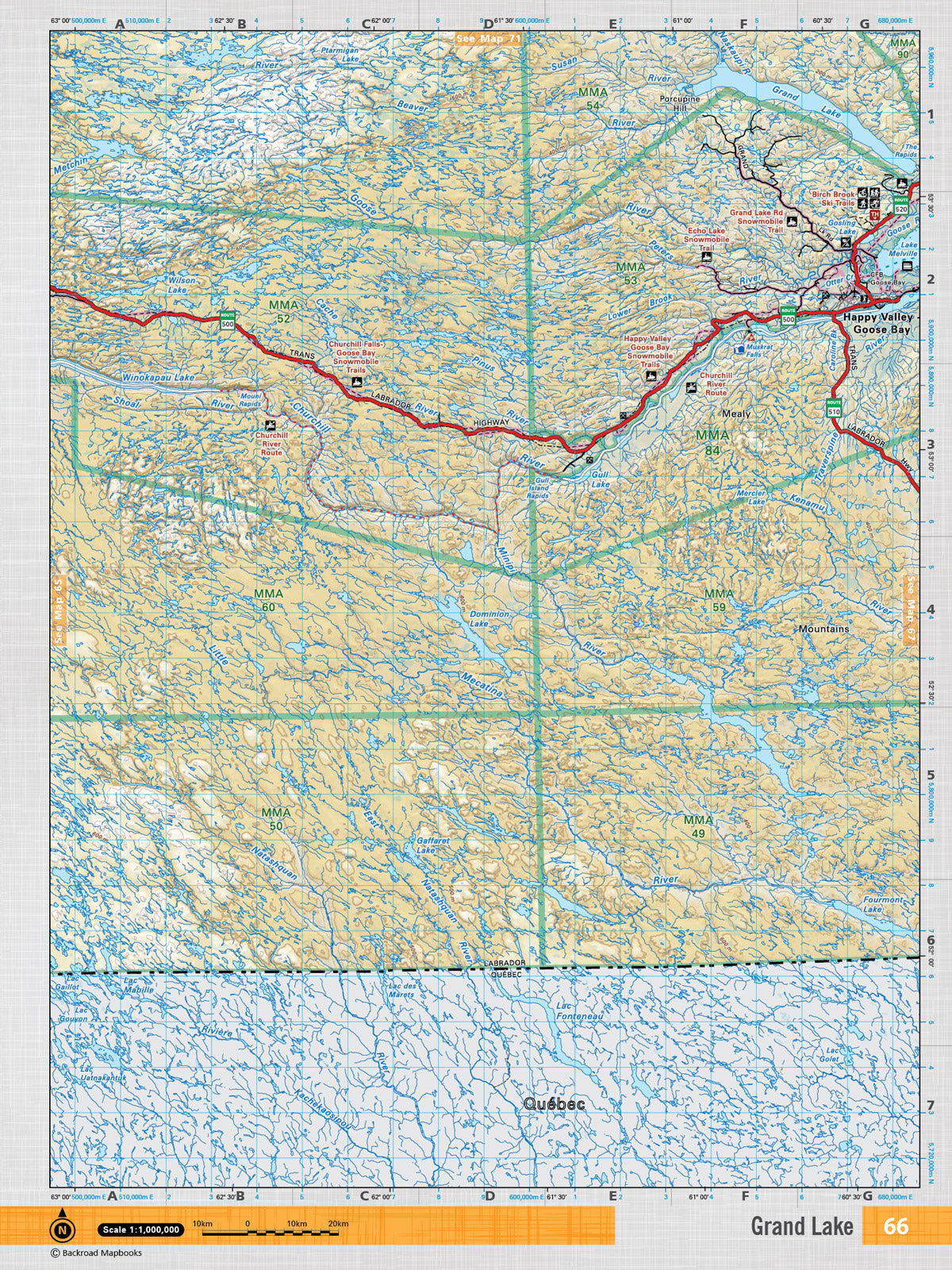 NFLD66 TOPO Map - Grand Lake - Backroad Maps