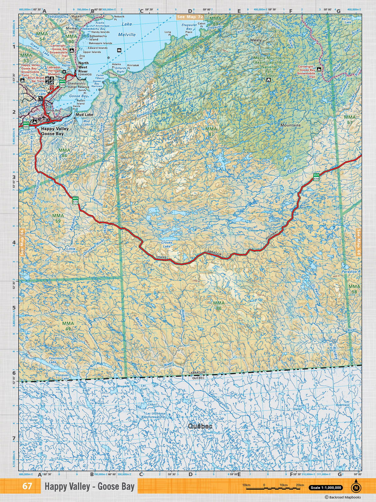 NFLD67 TOPO Map - Backroad Maps