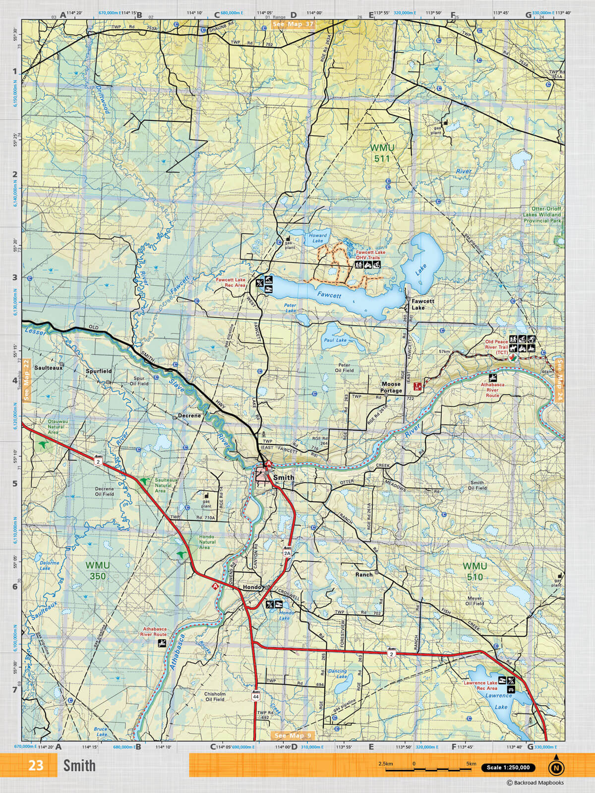 NOAB23 TOPO Map - Smith - Backroad Maps