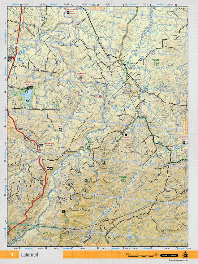 NOAB3 TOPO Map - Latornell - Backroad Maps
