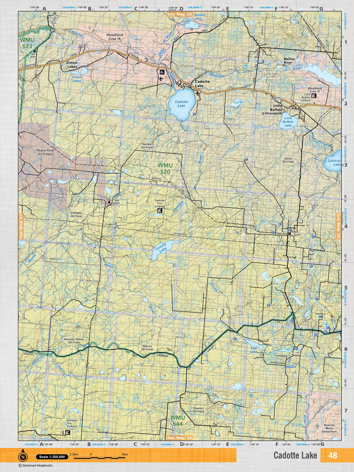 NOAB48 TOPO Map - Cadotte Lake - Backroad Maps