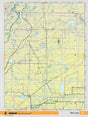 NOAB52 Wall Map - Otter Lake - Backroad Maps