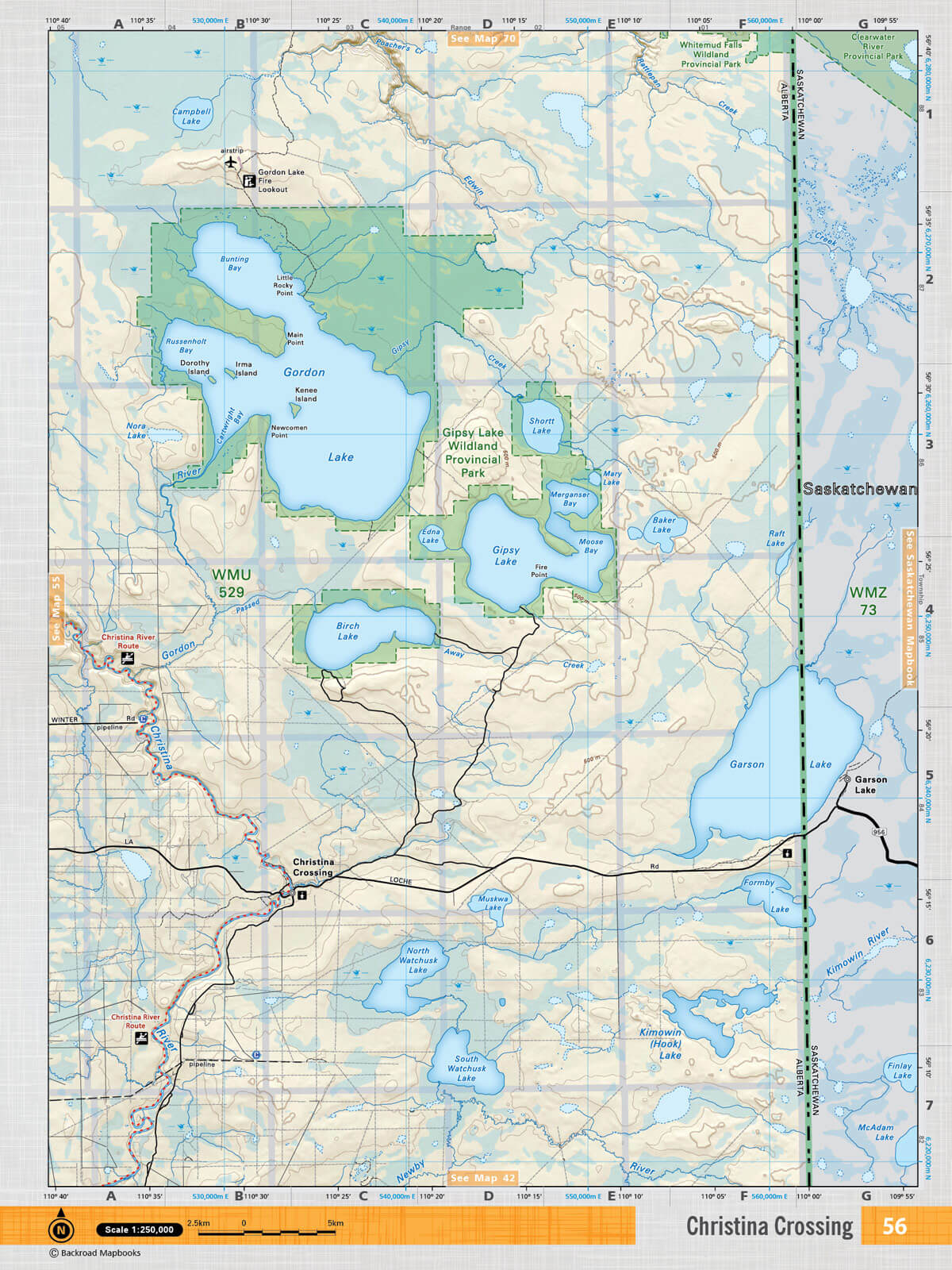 NOAB56 TOPO Map - Christina Crossing - Backroad Maps