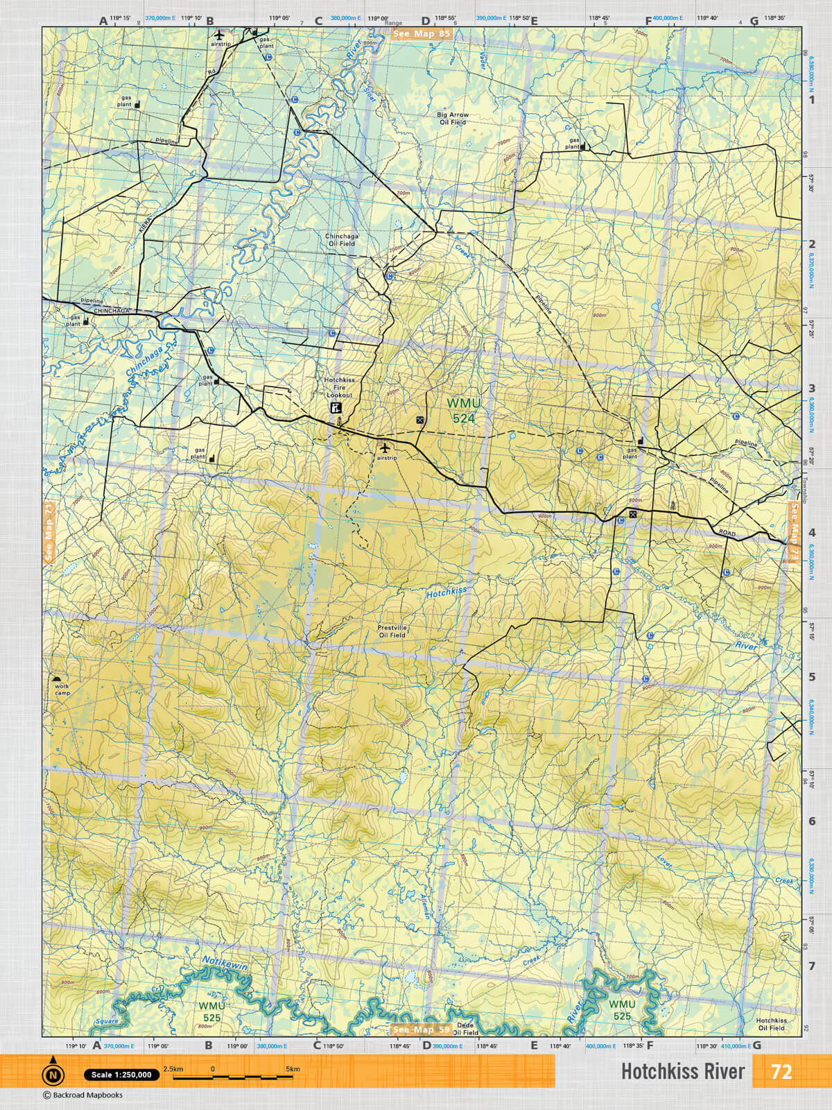 NOAB72 TOPO Map - Hotchkiss River - Backroad Maps