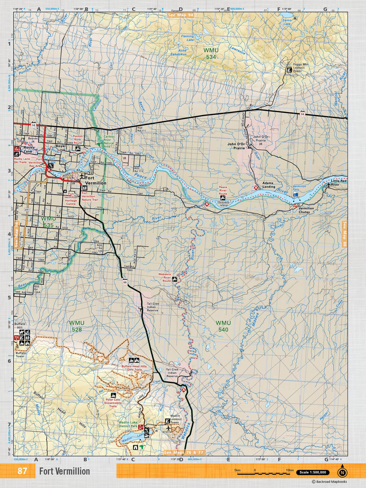 NOAB87 TOPO Map - Backroad Maps