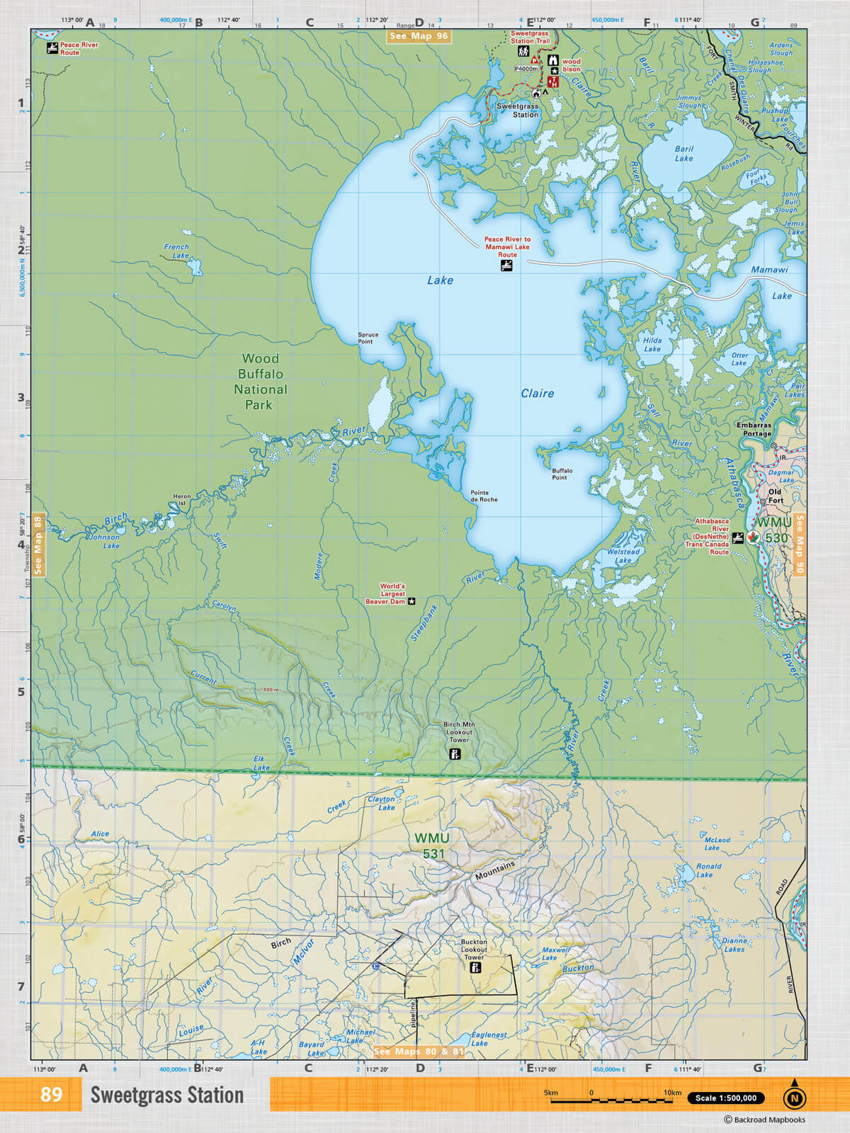 NOAB89 TOPO Map - Sweetgrass Station - Backroad Maps