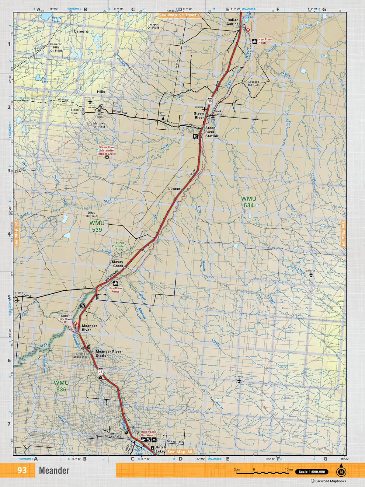 NOAB93 TOPO Map - Meander - Backroad Maps
