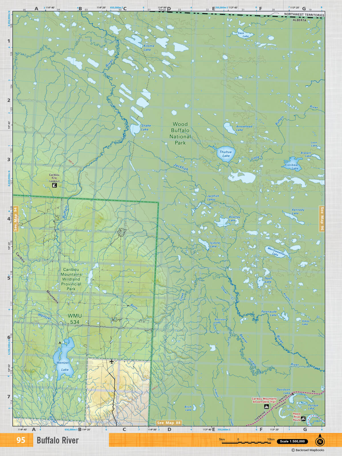 NOAB95 Wall Map - Buffalo River - Backroad Maps