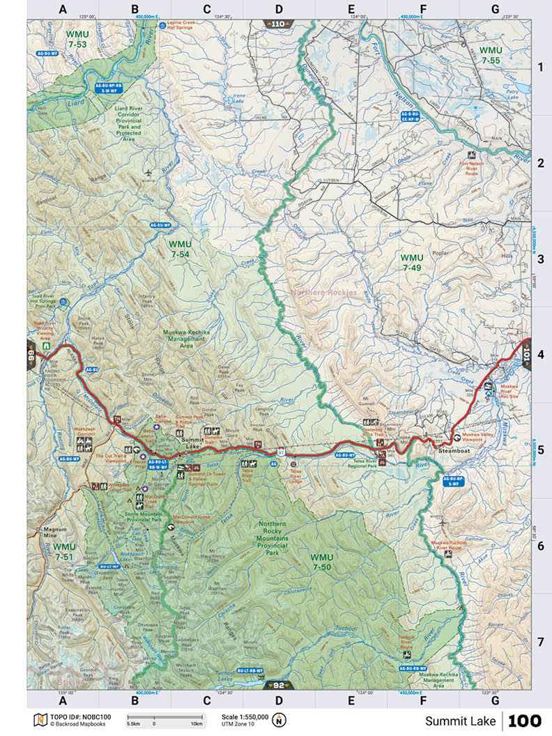 NOBC100 TOPO Map - Summit Lake