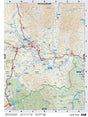 NOBC108 Wall Map - Lower Post - Backroad Maps