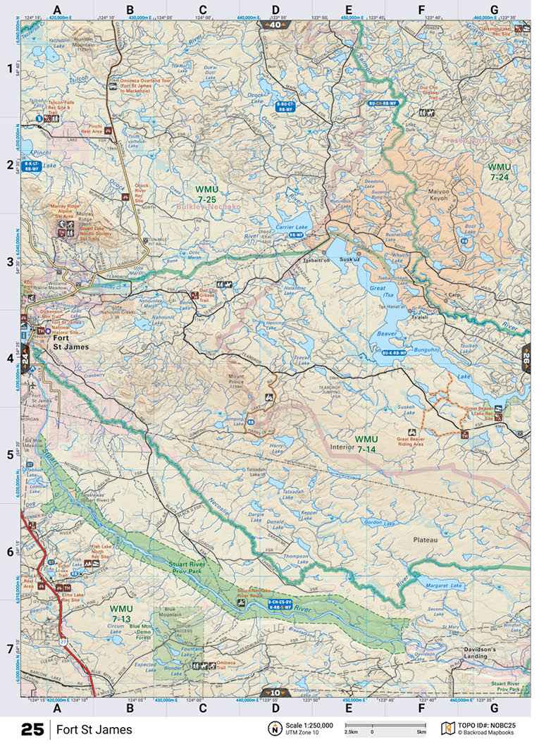 NOBC25 TOPO Map - Fort St James