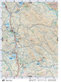 NOBC27 Wall Map - Bear Lake - Backroad Maps