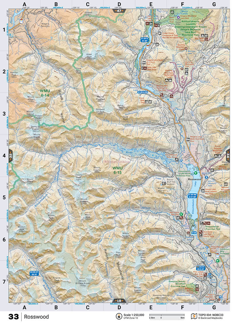 NOBC33 TOPO Map - Rosswood - Backroad Maps