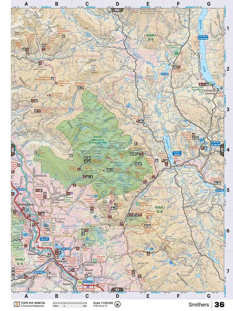 NOBC36 TOPO Map - Smithers