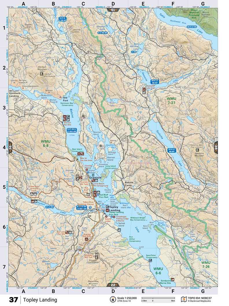 NOBC37 TOPO Map - Topley Landing