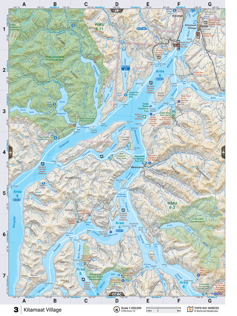 NOBC3 Wall Map - Backroad Maps