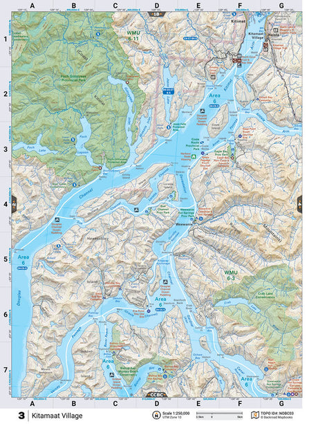NOBC3 Wall Map - Backroad Maps